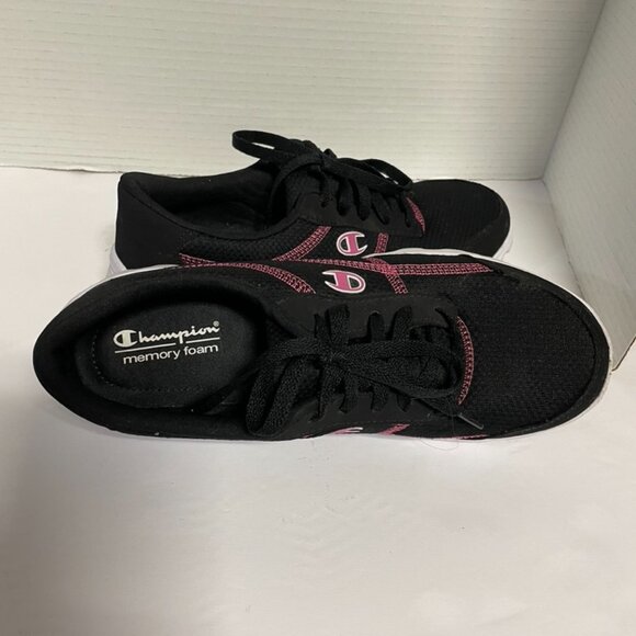 Champion Women's RAMP Sneakers Memory Foam Black/Pink Size 8.5 NWOT - Picture 6 of 8